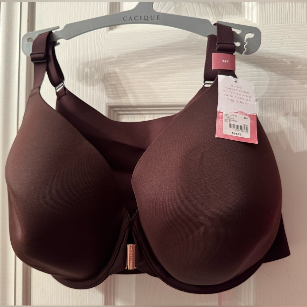 Front close back smoothing Cacique bra